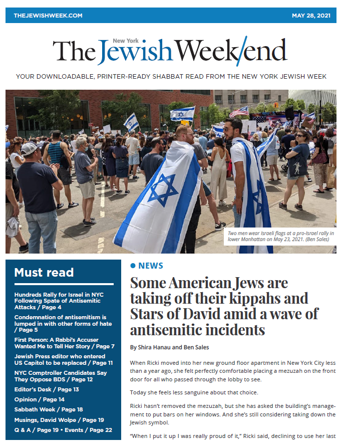 The Jewish Week/end - May 28, 2021 issue