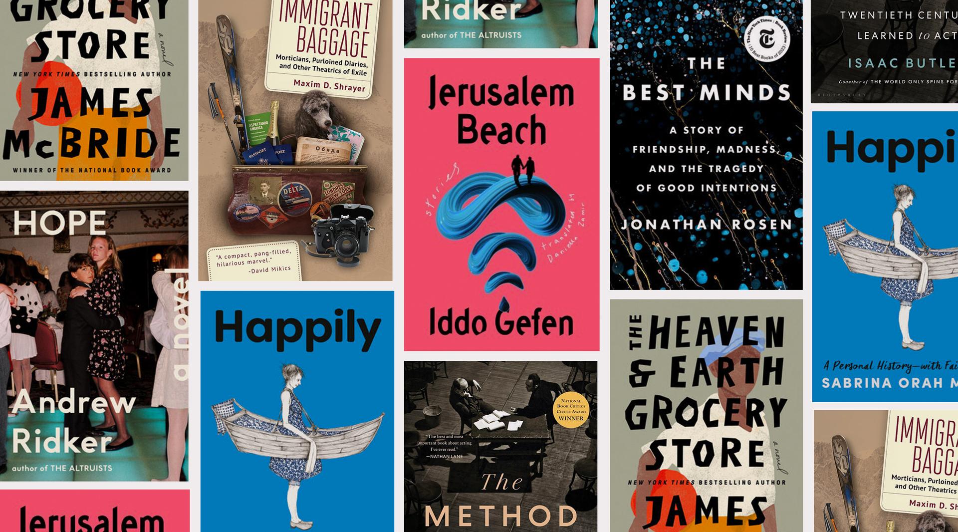 Collage of books. 