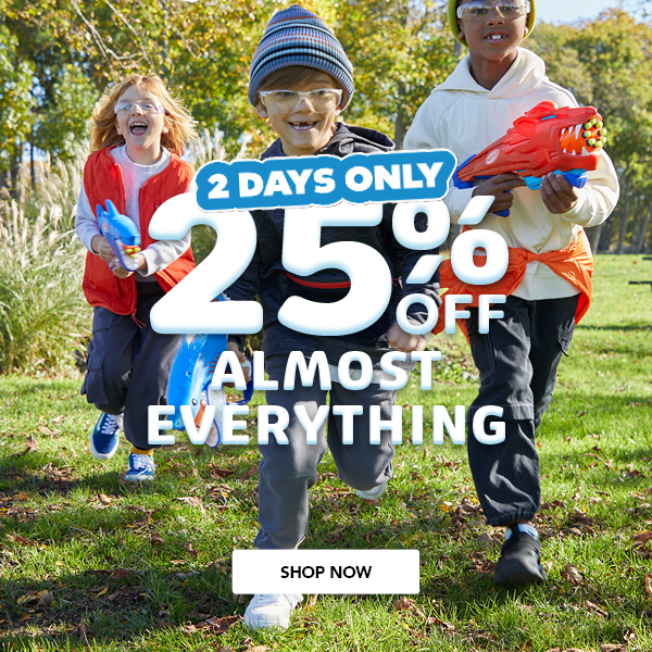 25% off Almost Everything - Shop Now