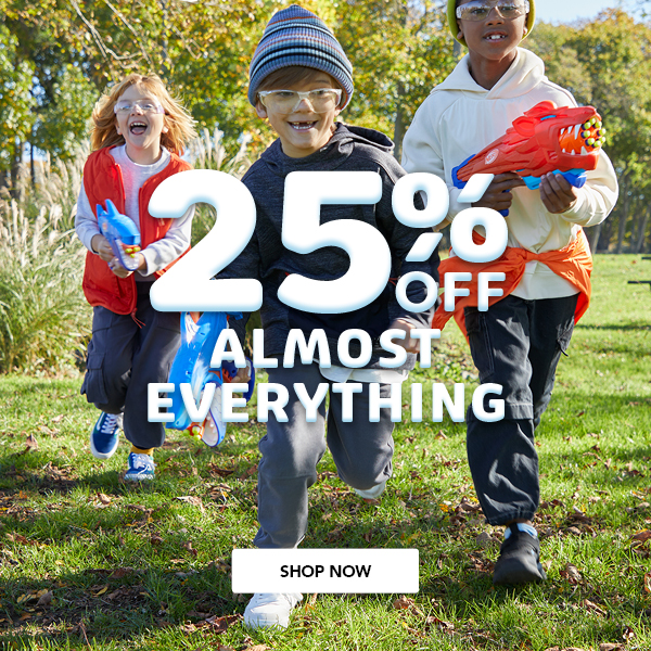 25% off Almost Everything - Shop Now