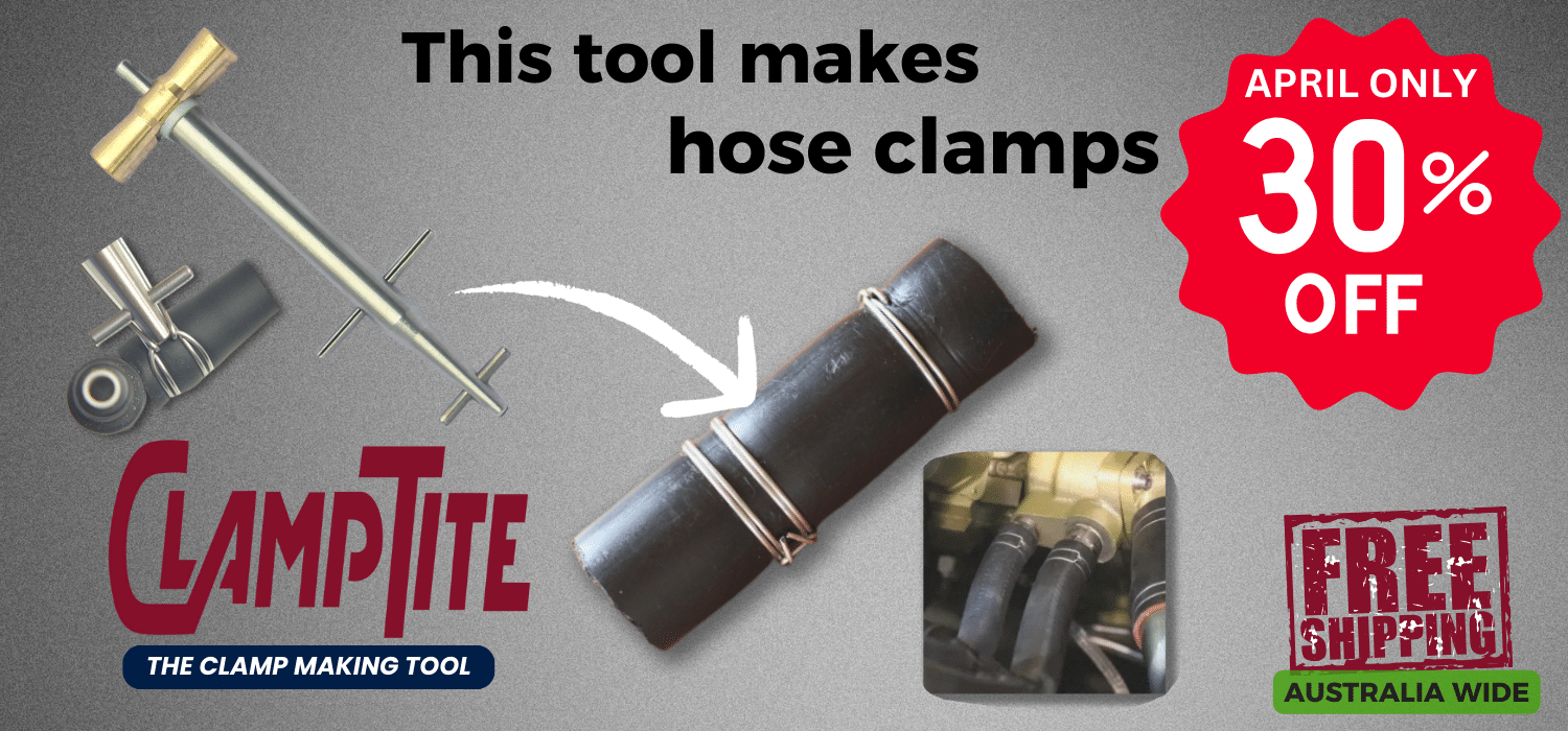 Clamptite Tool Makes Hose Clamps