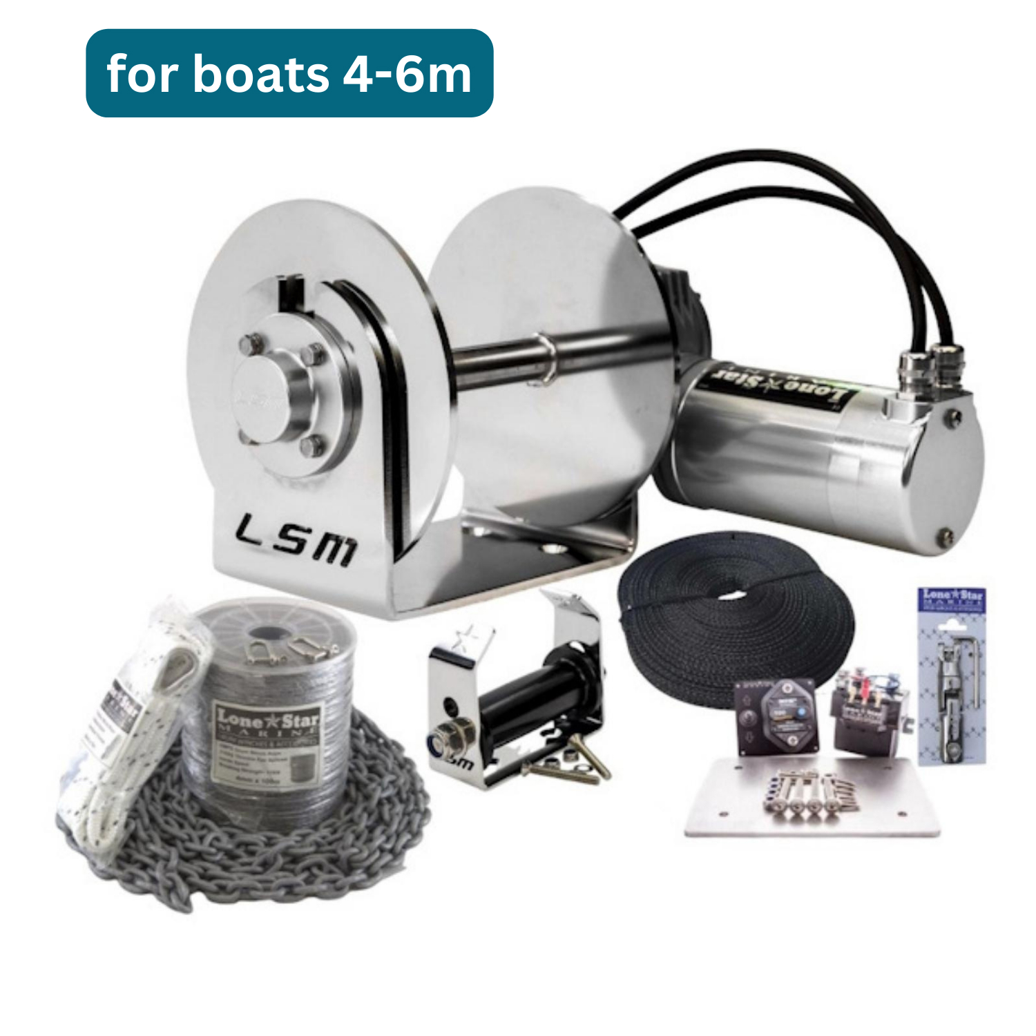 GX1 Anchor Winches for Boats 4-6m