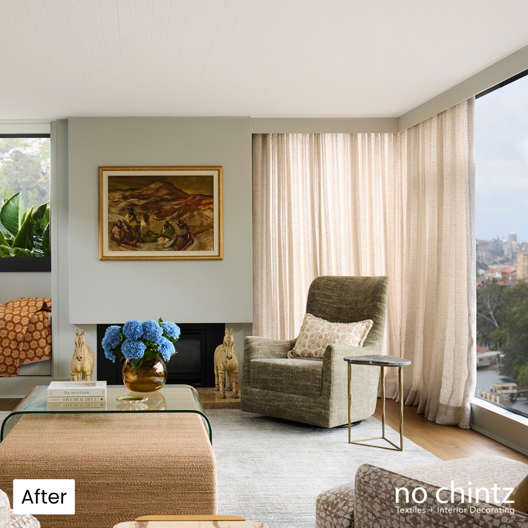 Mosman House After No Chintz Interior Decorating