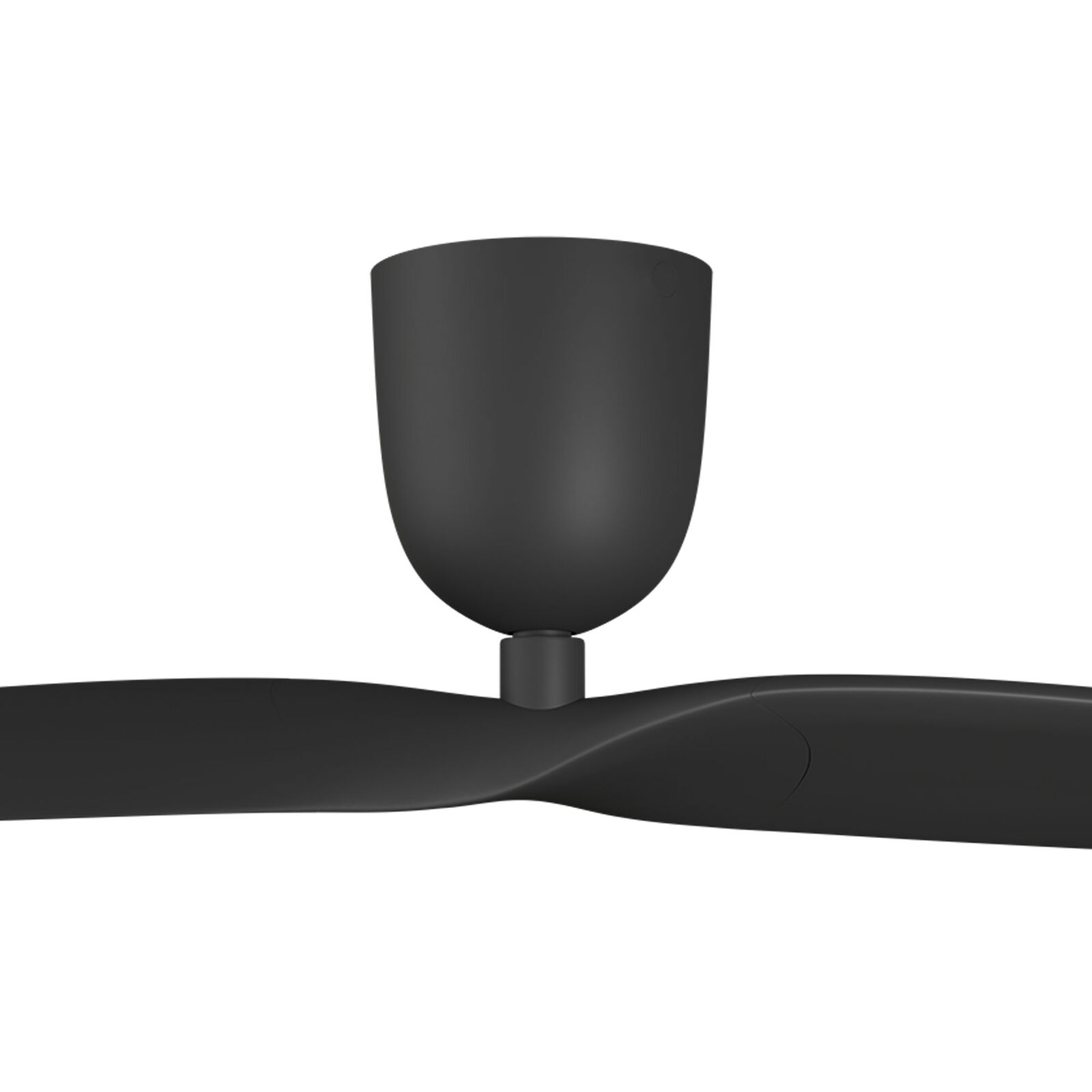 Close up of slim DC ceiling fan blade finish