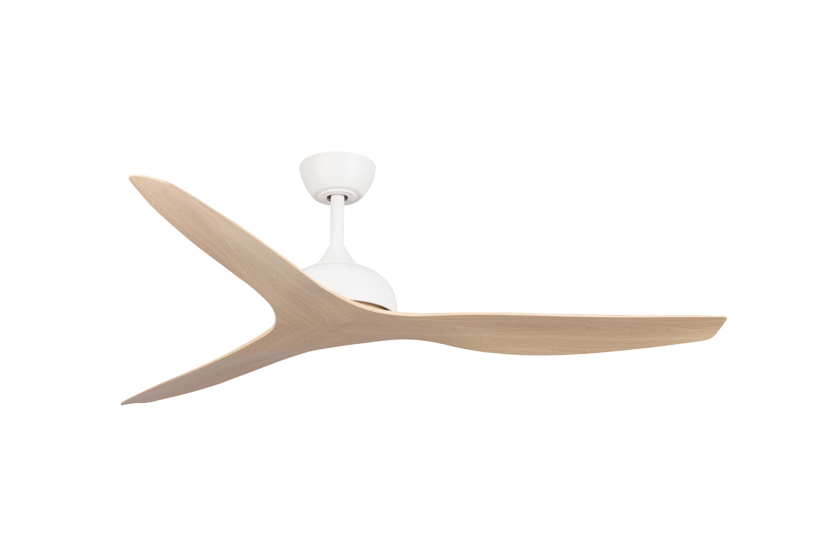 Fanco Eco Style 60 inch DC Ceiling Fan White with Beechwood Blades