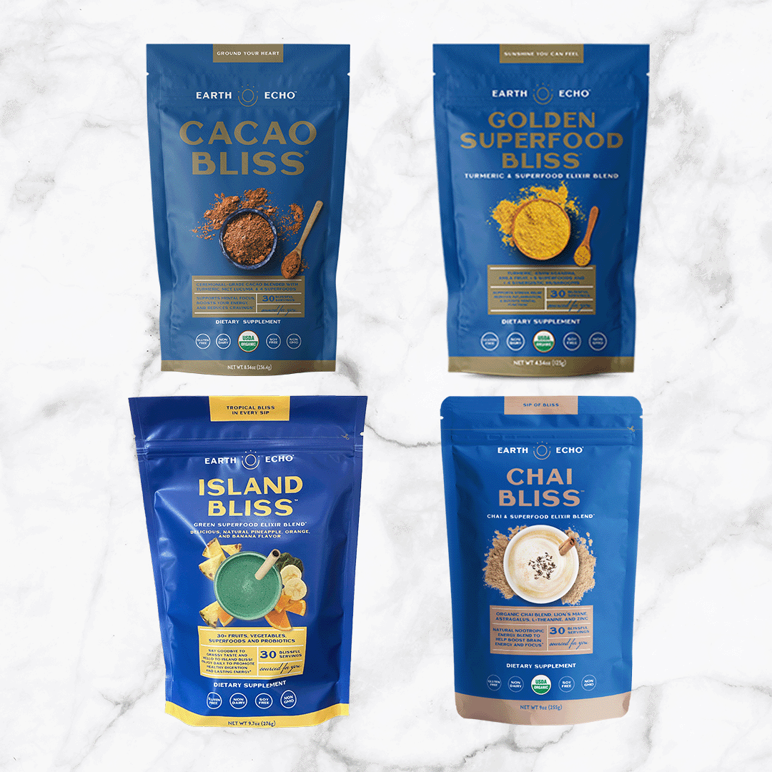 Try all 4 Blisses for FREE Earth Echo Foods