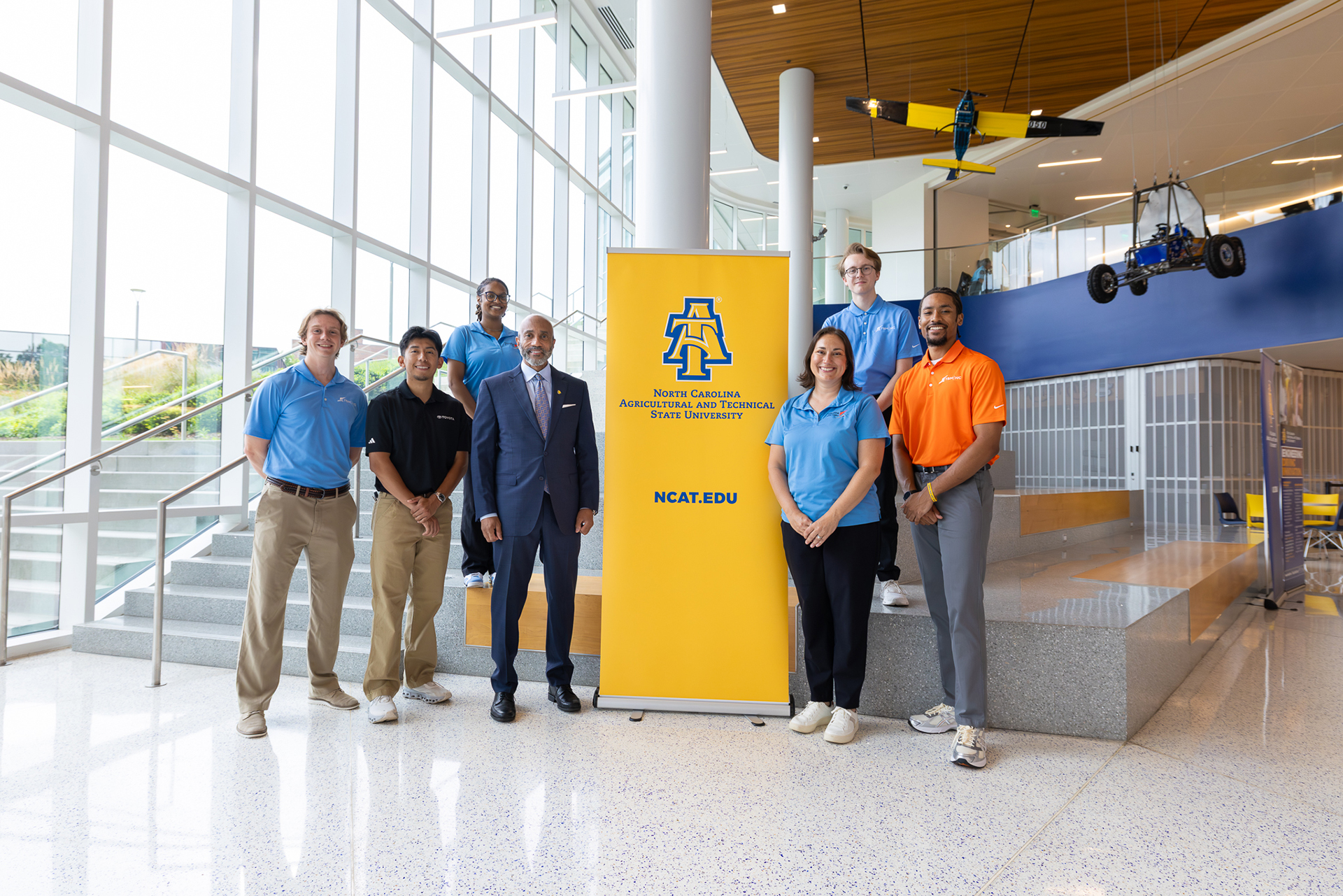 Toyota and A&T Partnership Announcement with Students and Chancellor James R. Martin, II