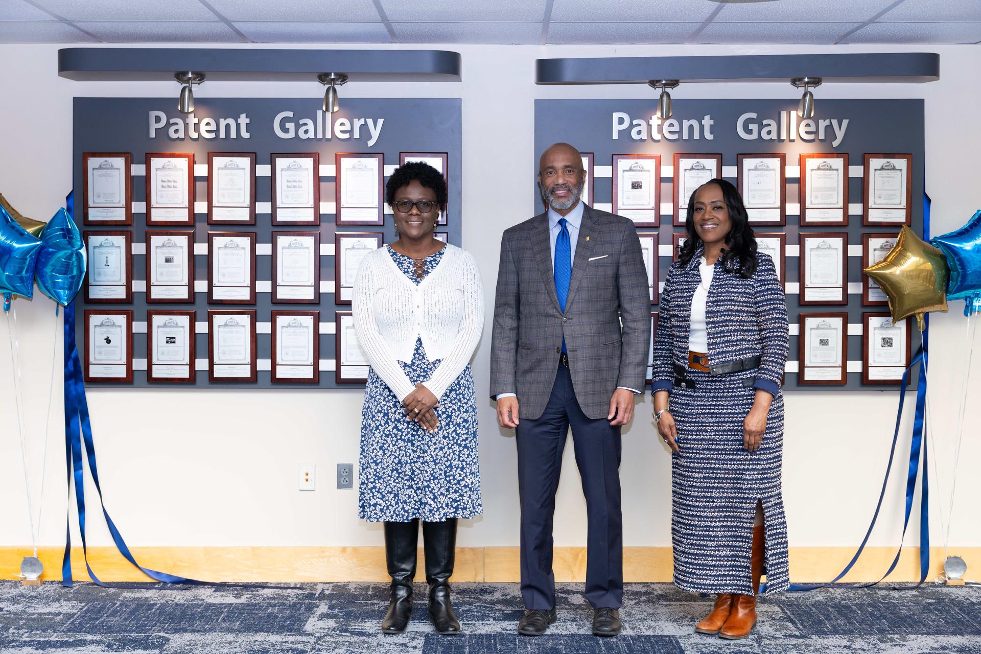 Dr. Andrea Ofori-Boadu, Chancellor Martin, Interim Provost Catherine Edmonds