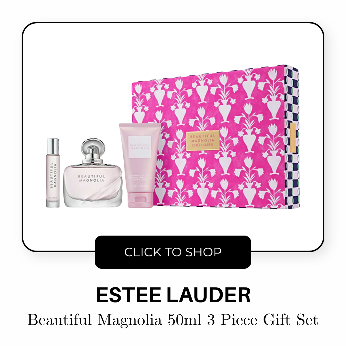 Estee Lauder Beautiful Magnolia 50ml 3 Piece Gift Set