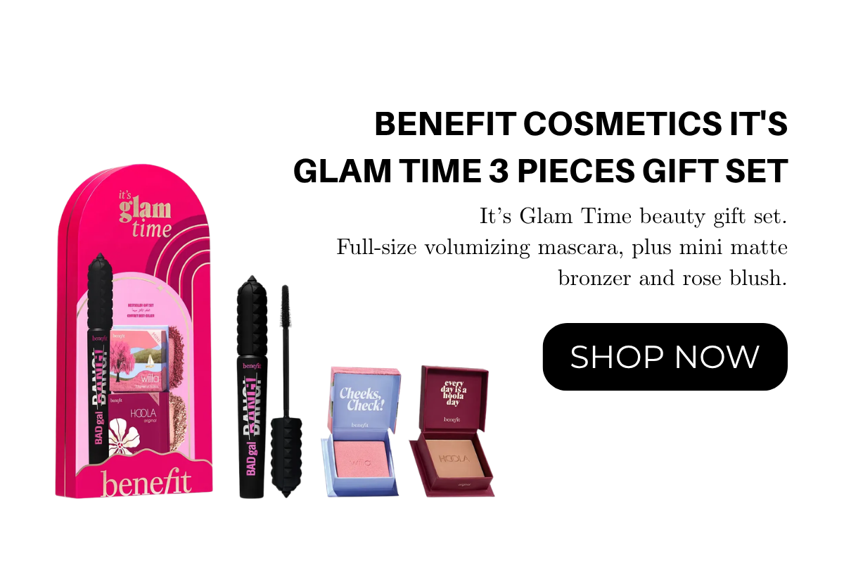 Benefit Cosmetics It's Glam Time 3 Pieces Gift Set