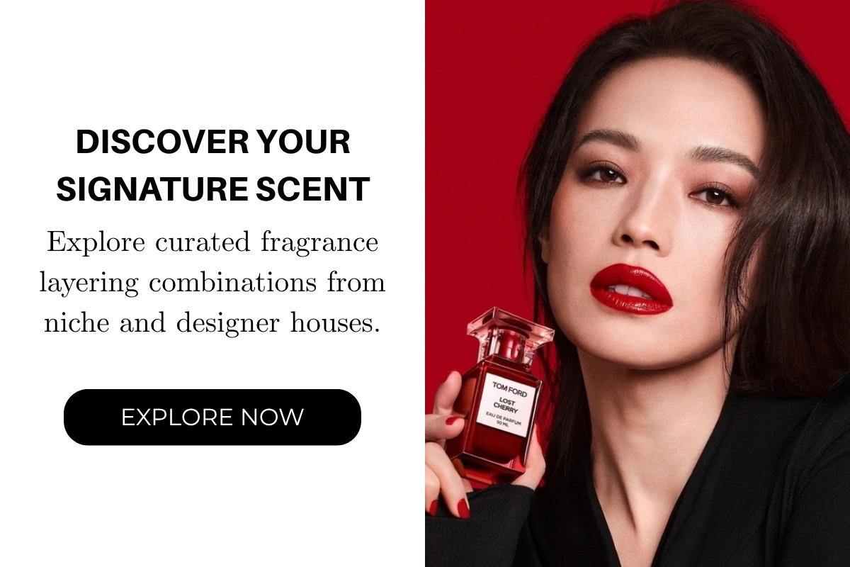 Discover your signature scent: explore curated fragrance layering combinations from niche and designer houses.