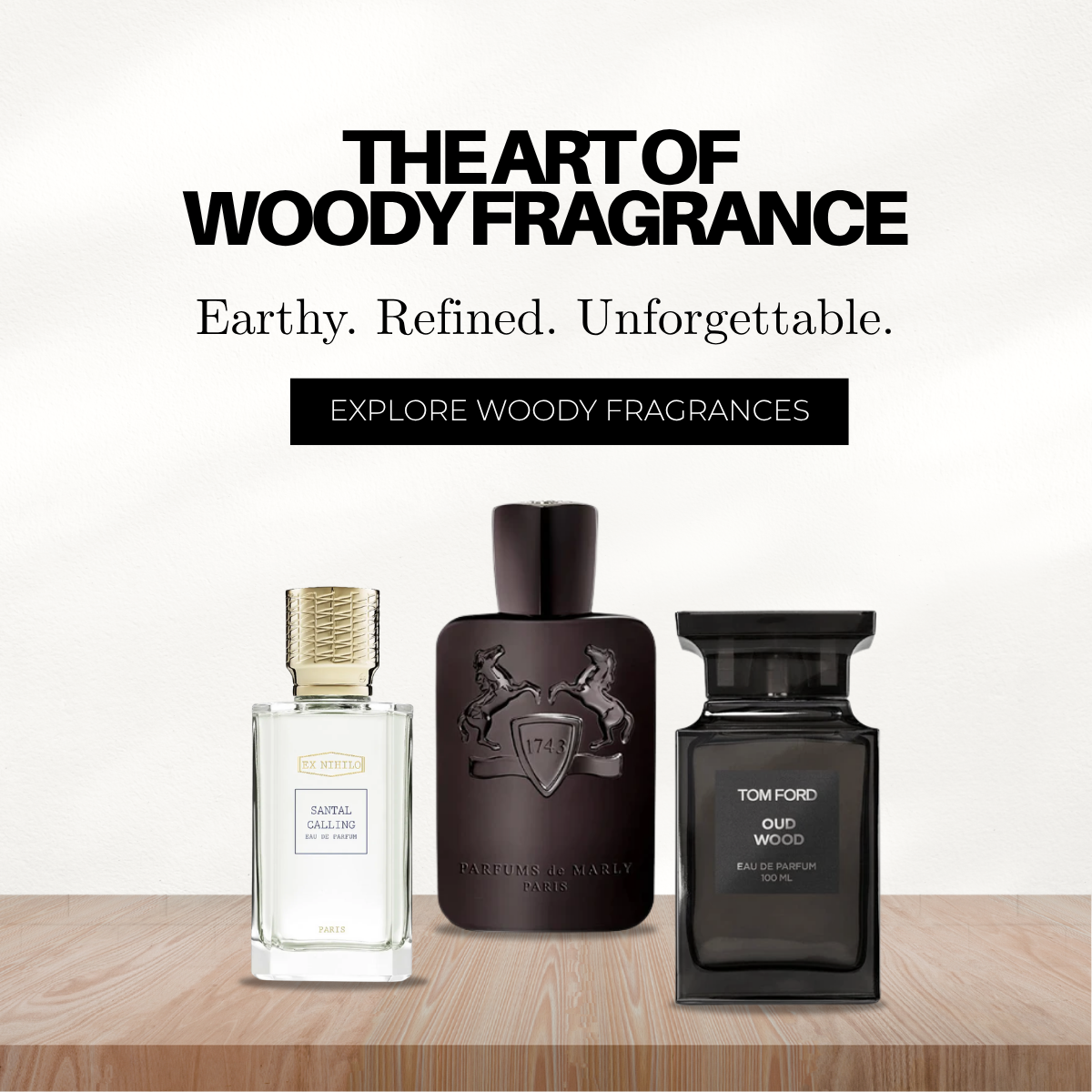 The art of woody fragrances | City Perfume | Shop Now