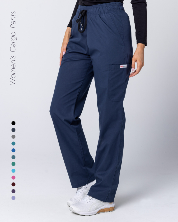 Womens Cargo Scrub Pants