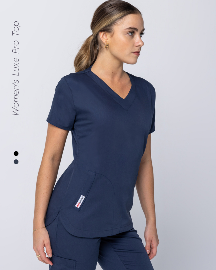 Womens Lux Pro Scrub Top