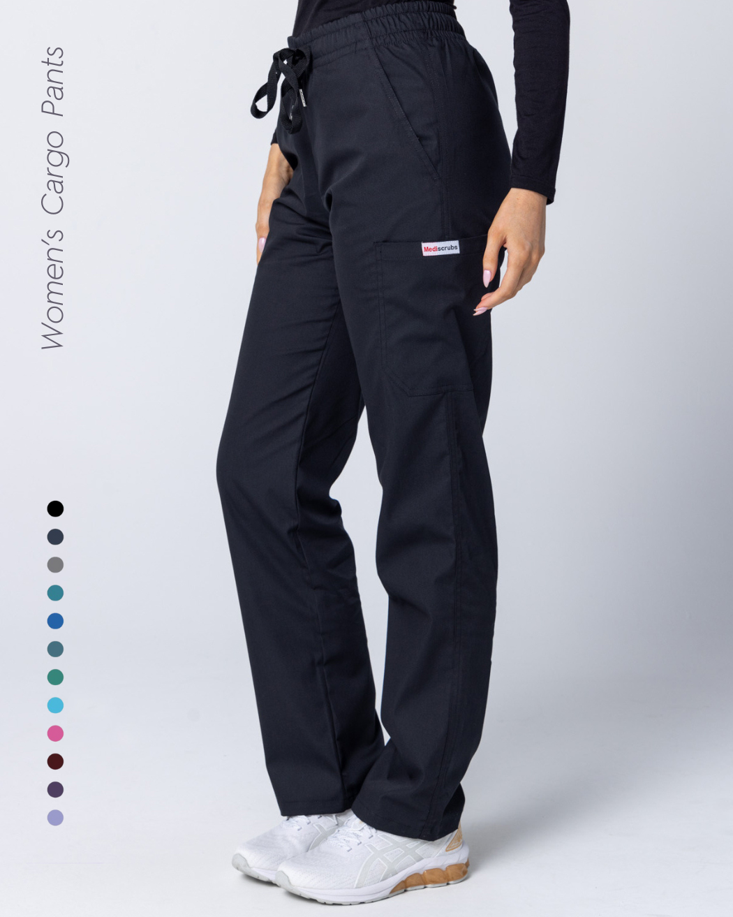 Womens Cargo Scrub Pants