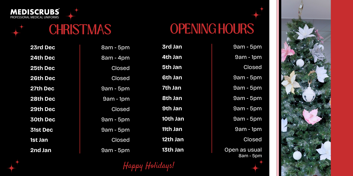 Christmas Opening Hours