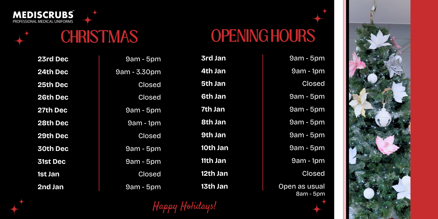 Christmas Opening Hours