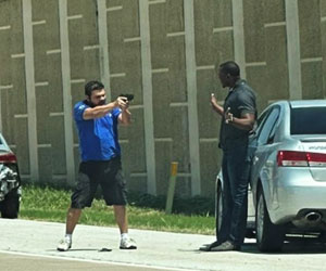 Road Rage Leads To Victim Looking At The Wrong End of a Gun