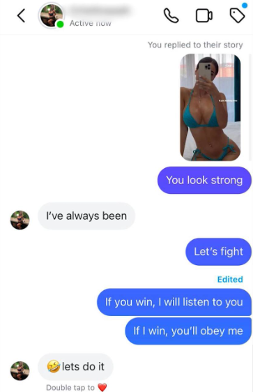 felt inspired and sent a girl this