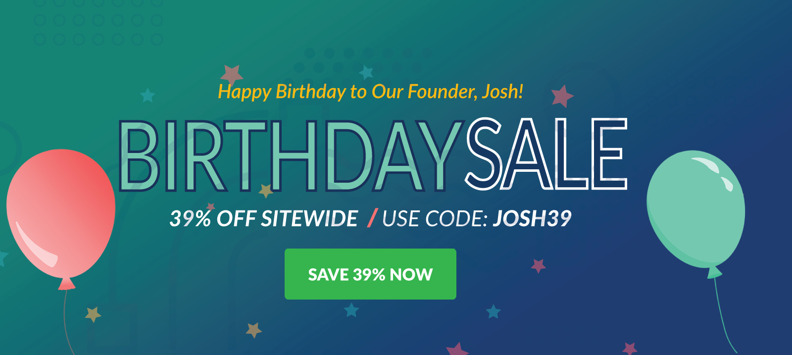 LIMITED TIME: Save 39% sitewide with code JOSH39 - no limits or minimums!