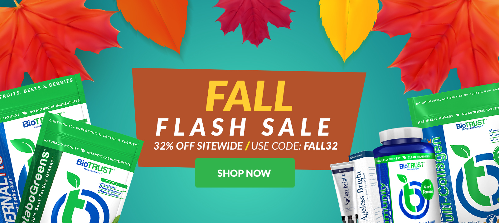 LIMITED TIME: Save 32% sitewide with code FALL32 - no limits or minimums!