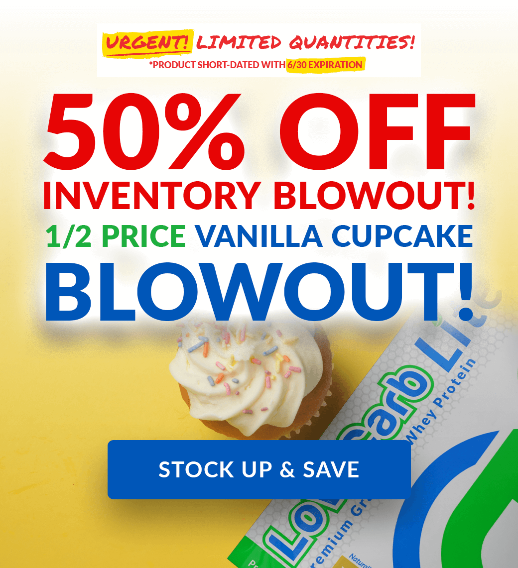 VIP BioTrust Vanilla Cupcake Low Carb Lite Protein Powder Sale – 50% OFF!