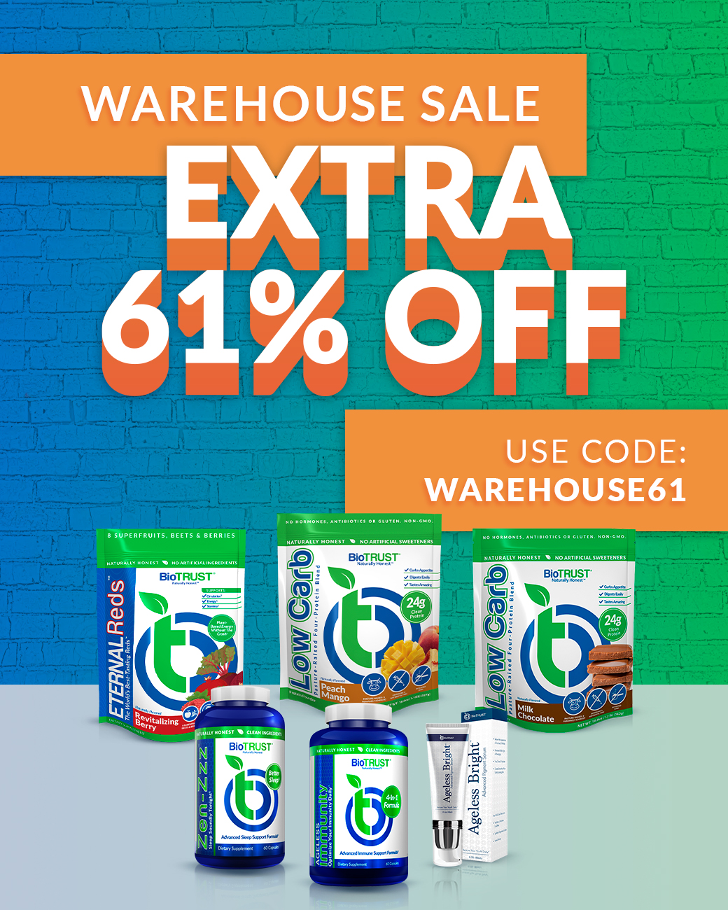 LIMITED TIME: Save 61% sitewide with code WAREHOUSE61 - no limits or minimums!